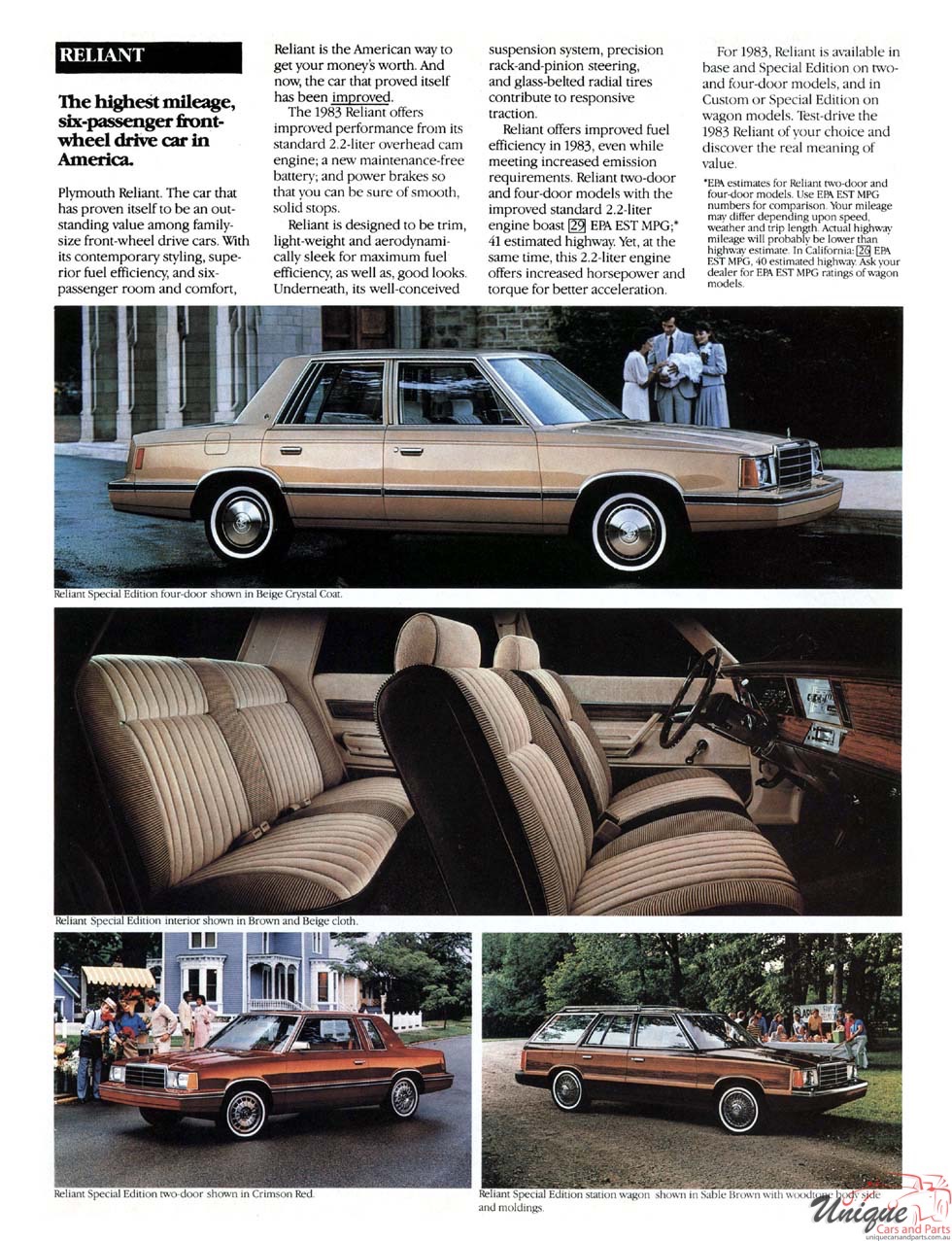 1983 Chrysler-Plymouth Brochure Page 4